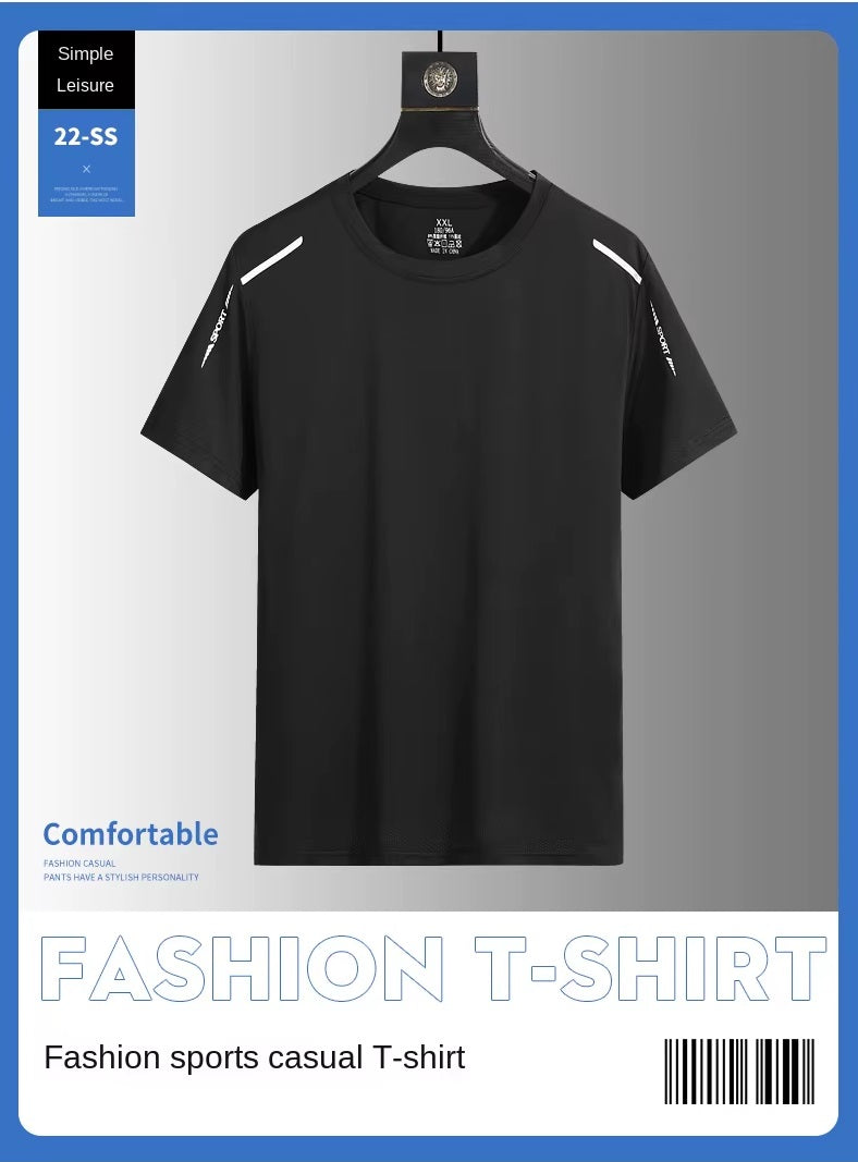 Men's Ice Silk Gym T- Shirt