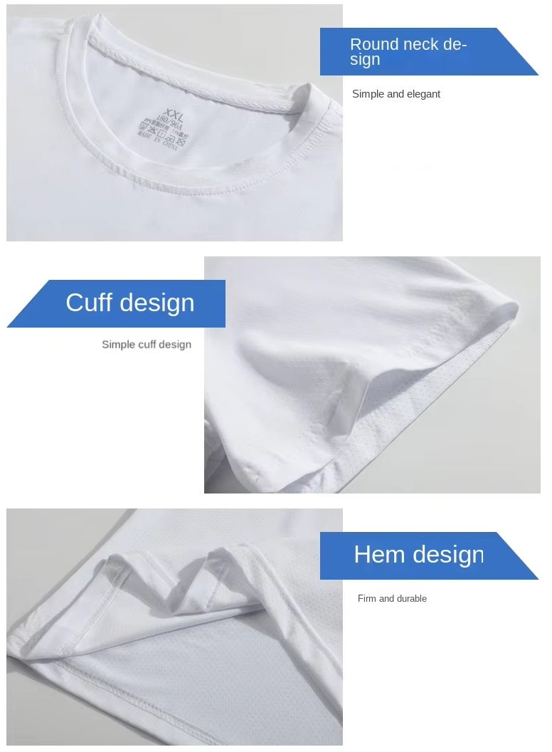Men's Ice Silk Gym T- Shirt