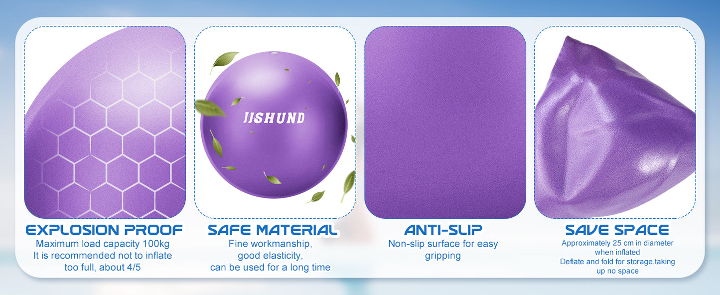 Small Yoga and Pilates Exercise Ball