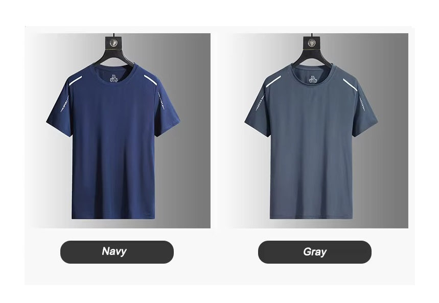 Men's Ice Silk Gym T- Shirt