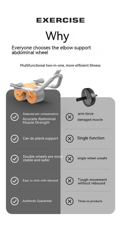 Elbow Support Rebound Abdominal Wheel