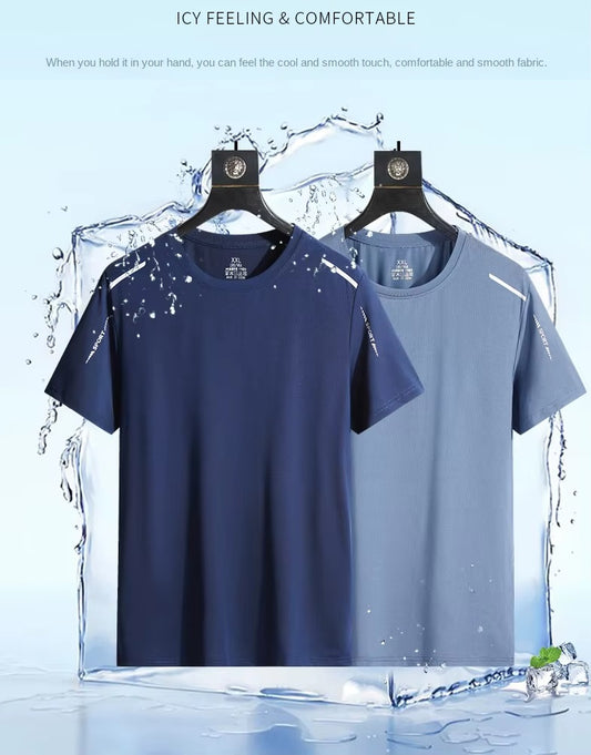 Men's Ice Silk Gym T- Shirt