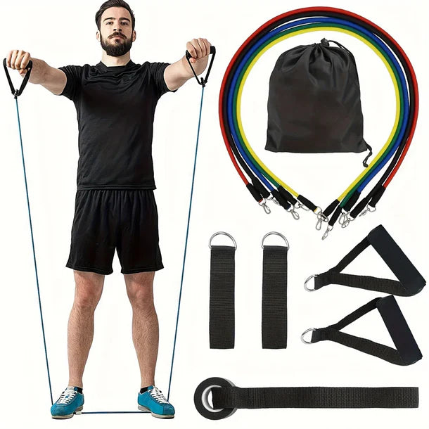 11-Piece Portable Resistance Band Set