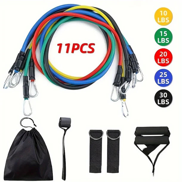 11-Piece Portable Resistance Band Set